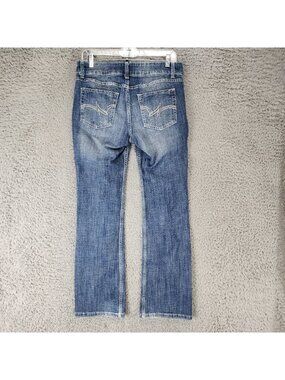 Wrangler Jeans Womens 7x30 Blue Bootcut Stretch Denim *Read*